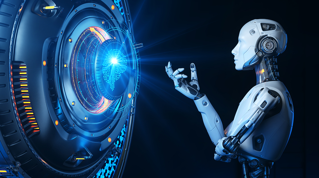 While robots become more humen-like, and humans become more Robotic